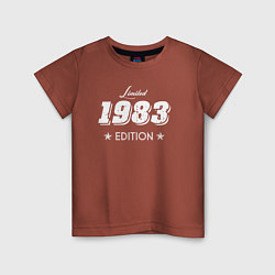 Футболка хлопковая детская Limited Edition 1983, цвет: кирпичный