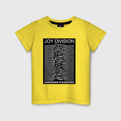 Футболка хлопковая детская Joy Division: Unknown Pleasures, цвет: желтый