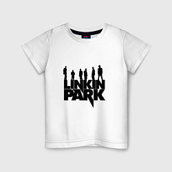 Футболка хлопковая детская Linkin Park, цвет: белый