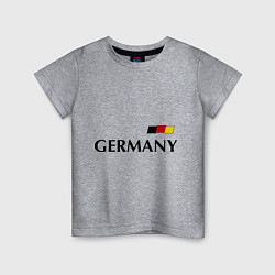 Футболка хлопковая детская Сборная Германии: 10 номер, цвет: меланж