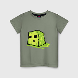 Футболка хлопковая детская Slime, цвет: авокадо