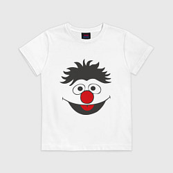 Футболка хлопковая детская Эрни (Ernie), цвет: белый