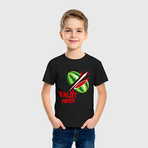 Детская футболка Fruit Ninja / Черный – фото 3
