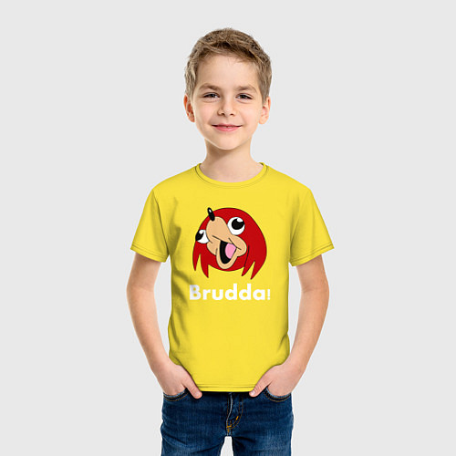 Детская футболка Brudda / Желтый – фото 3