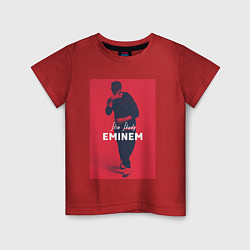 Футболка хлопковая детская Slim Shady: Eminem, цвет: красный