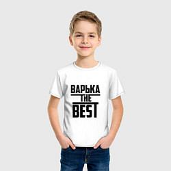 Футболка хлопковая детская Варька the best, цвет: белый — фото 2