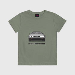 Футболка хлопковая детская DeLorean, цвет: авокадо