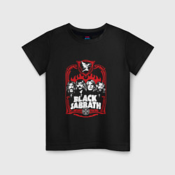 Футболка хлопковая детская Black Sabbath Collective, цвет: черный