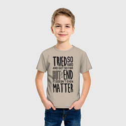Футболка хлопковая детская Linkin Park: Tried so Hard, цвет: миндальный — фото 2