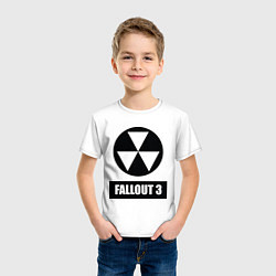 Футболка хлопковая детская Fallout 3, цвет: белый — фото 2