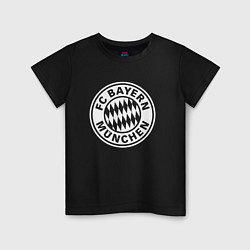 Футболка хлопковая детская FC Bayern Munchen, цвет: черный