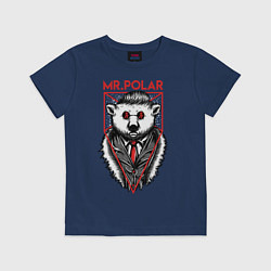 Футболка хлопковая детская Mr Polar, цвет: тёмно-синий