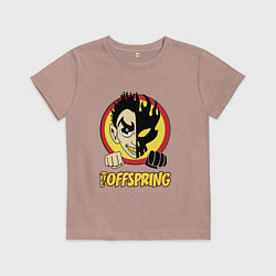 Футболка хлопковая детская The Offspring Boy, цвет: пыльно-розовый