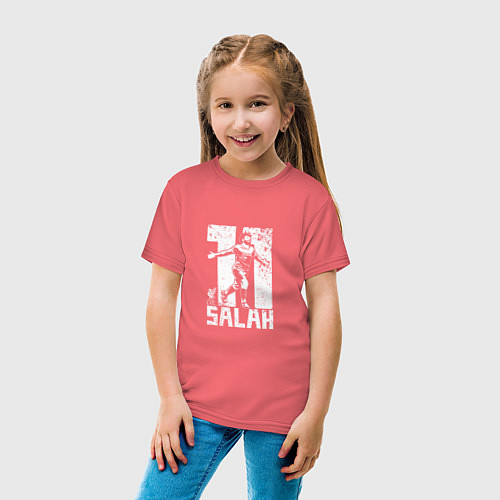 Детская футболка Salah 11 / Коралловый – фото 4
