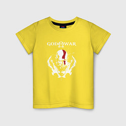 Футболка хлопковая детская God of War: Kratos, цвет: желтый