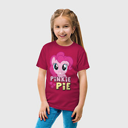 Футболка хлопковая детская Красавица Пинки Пай, цвет: маджента — фото 2