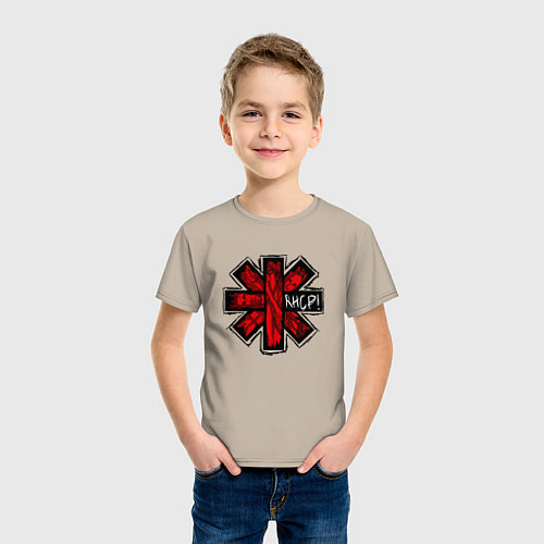 Детская футболка Red Hot Chili Peppers / Миндальный – фото 3
