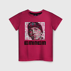 Футболка хлопковая детская Eminem labyrinth, цвет: маджента