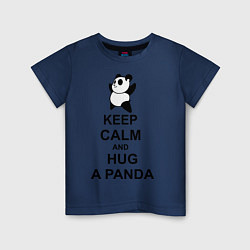 Детская футболка Keep Calm & Hug A Panda