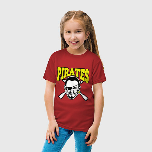 Детская футболка Пираты XXI века / Красный – фото 4