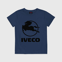 Футболка хлопковая детская Iveco, цвет: тёмно-синий
