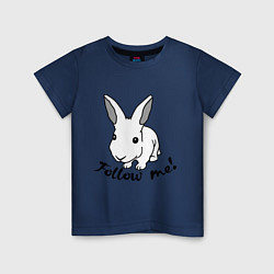 Детская футболка Rabbit: follow me