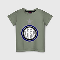 Футболка хлопковая детская Inter FC, цвет: авокадо
