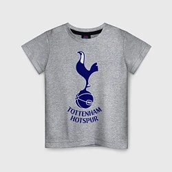 Футболка хлопковая детская Tottenham FC, цвет: меланж