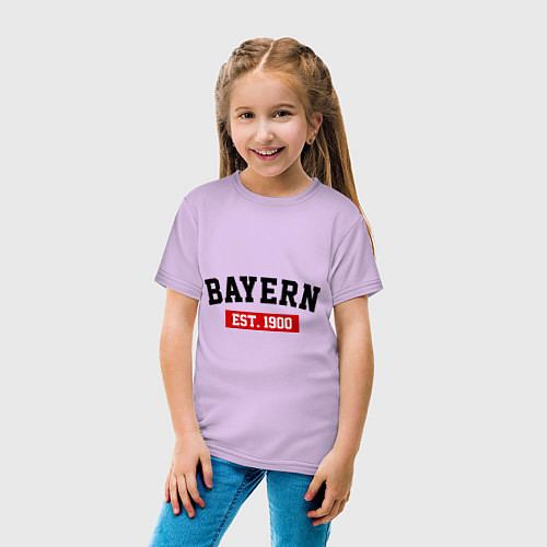 Детская футболка FC Bayern Est. 1900 / Лаванда – фото 4