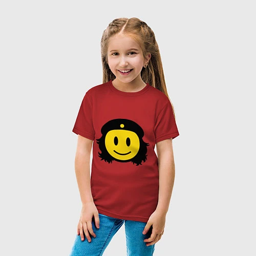 Детская футболка Смайл Че Гевара / Красный – фото 4