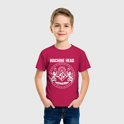 Футболка хлопковая детская Machine Head MCMXCII, цвет: маджента — фото 2