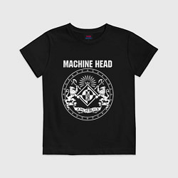 Футболка хлопковая детская Machine Head MCMXCII, цвет: черный