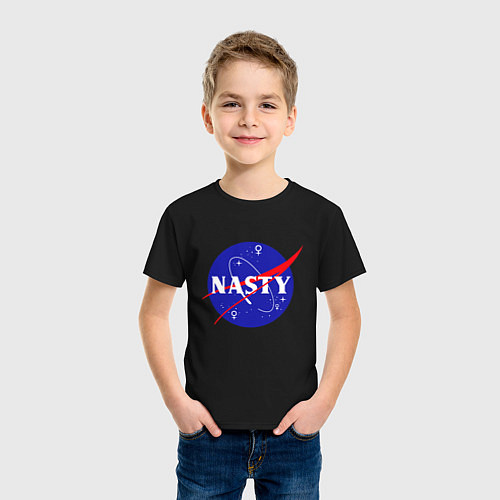 Детская футболка Nasty NASA / Черный – фото 3