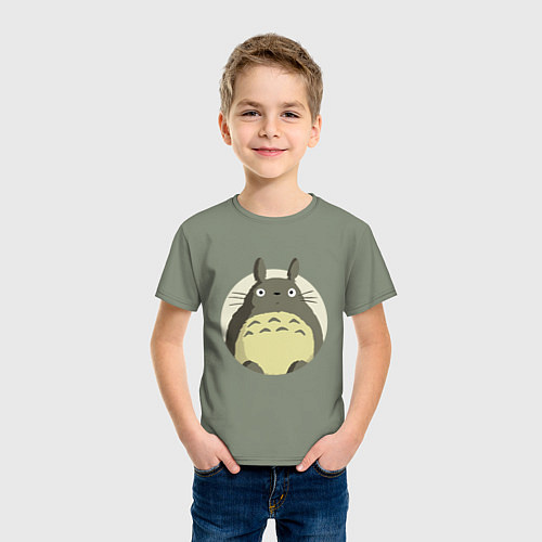 Детская футболка Тоторо удивленный / Авокадо – фото 3