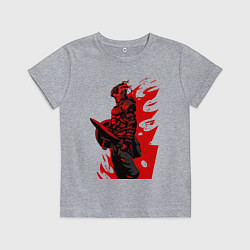 Футболка хлопковая детская Убийца гоблинов, цвет: меланж