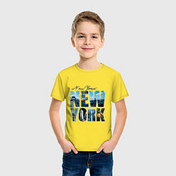Футболка хлопковая детская White New York, цвет: желтый — фото 2