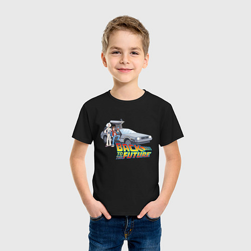 Детская футболка Back to the future / Черный – фото 3