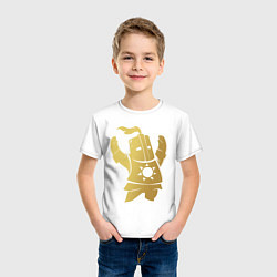 Футболка хлопковая детская Praise the Sun!, цвет: белый — фото 2