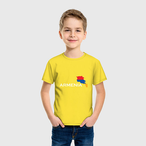 Детская футболка Армения / Желтый – фото 3