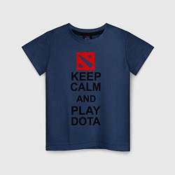 Детская футболка Keep Calm & Play Dota