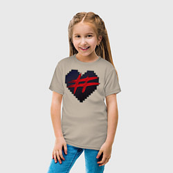 Футболка хлопковая детская Френдзона, цвет: миндальный — фото 2