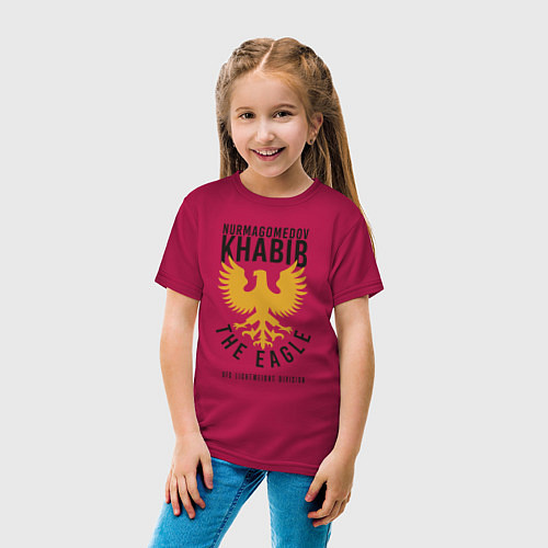Детская футболка Khabib: The Eagle / Маджента – фото 4
