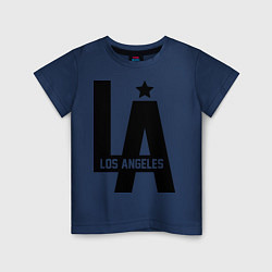 Футболка хлопковая детская Los Angeles Star, цвет: тёмно-синий