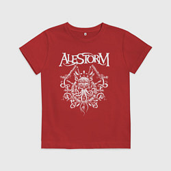Футболка хлопковая детская Alestorm: Pirate Bay, цвет: красный