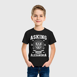 Футболка хлопковая детская Asking Alexandria: USA, цвет: черный — фото 2
