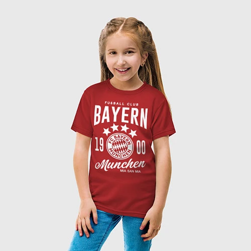 Детская футболка Bayern Munchen 1900 / Красный – фото 4