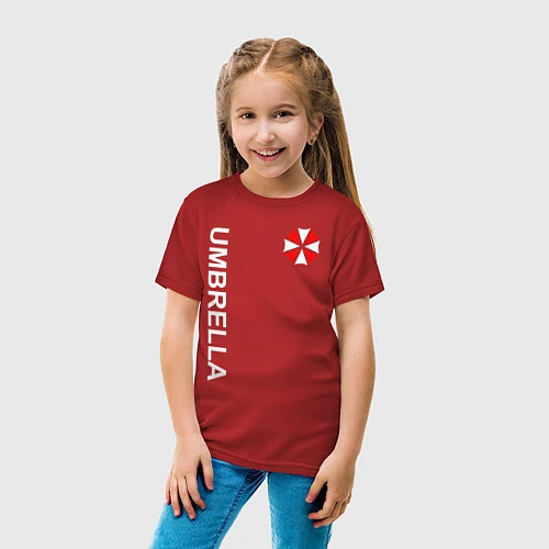 Детская футболка UMBRELLA CORP / Красный – фото 4