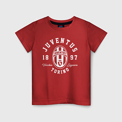 Футболка хлопковая детская Juventus 1897: Torino, цвет: красный