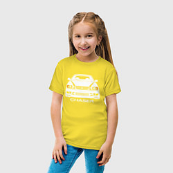 Футболка хлопковая детская Toyota Chaser JZX100, цвет: желтый — фото 2