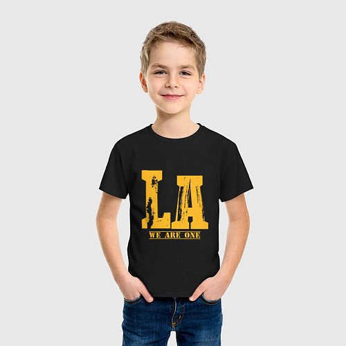 Детская футболка Lakers: We Are One / Черный – фото 3